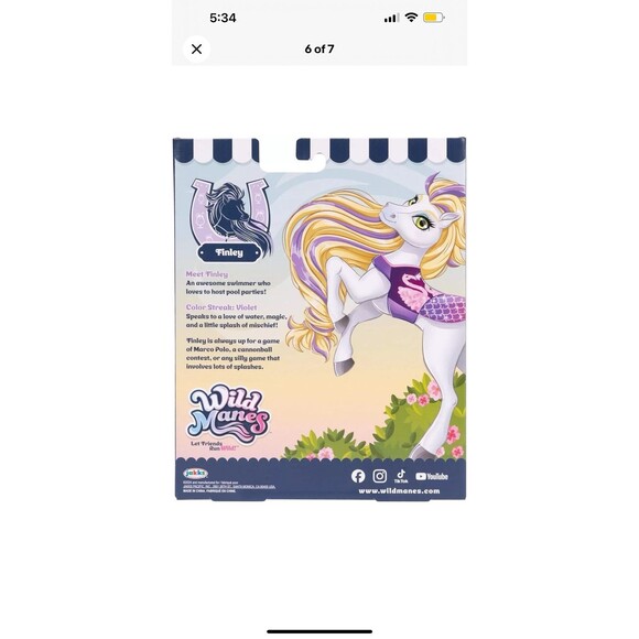 Wild Manes Horse Doll 2 Pack Tilly Tennis Match Finley Pool Party Toy Gift - Picture 9 of 10